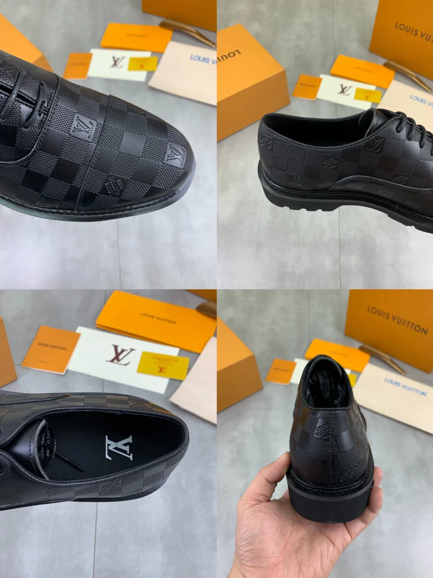 Factory price P820 💎💎💎Top version LOUIS VUITTON [Louis Vuitton] - LV men's business casual leather shoes, luxurious and noble 👞All imported original cowhide, just to create a more comfortable wearing experience, upper: original high-end calfskin➕Imported soft cowhide lining, original lightweight foam outsole✔️Color: 3️⃣colors available Size: 39-44 (38.45 46 can be customized (non-returnable)